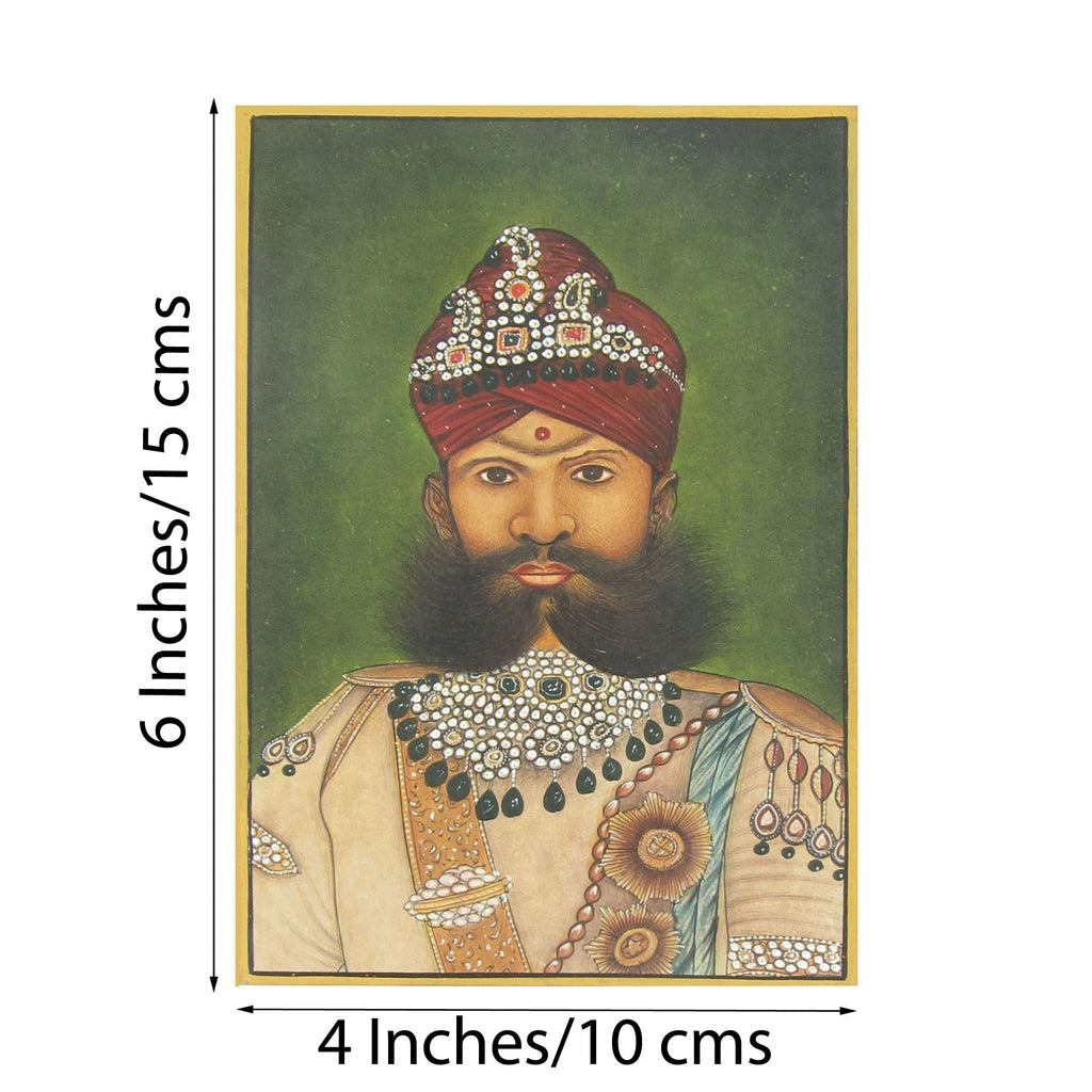 Royal King Original Art Paper Painting Kafalo