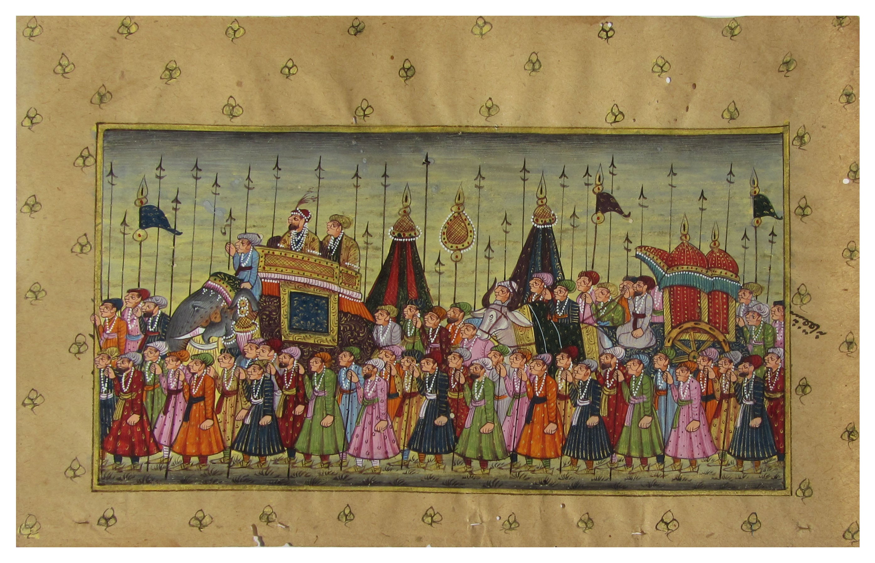 Royal March Original Art Paper Painting Kafalo