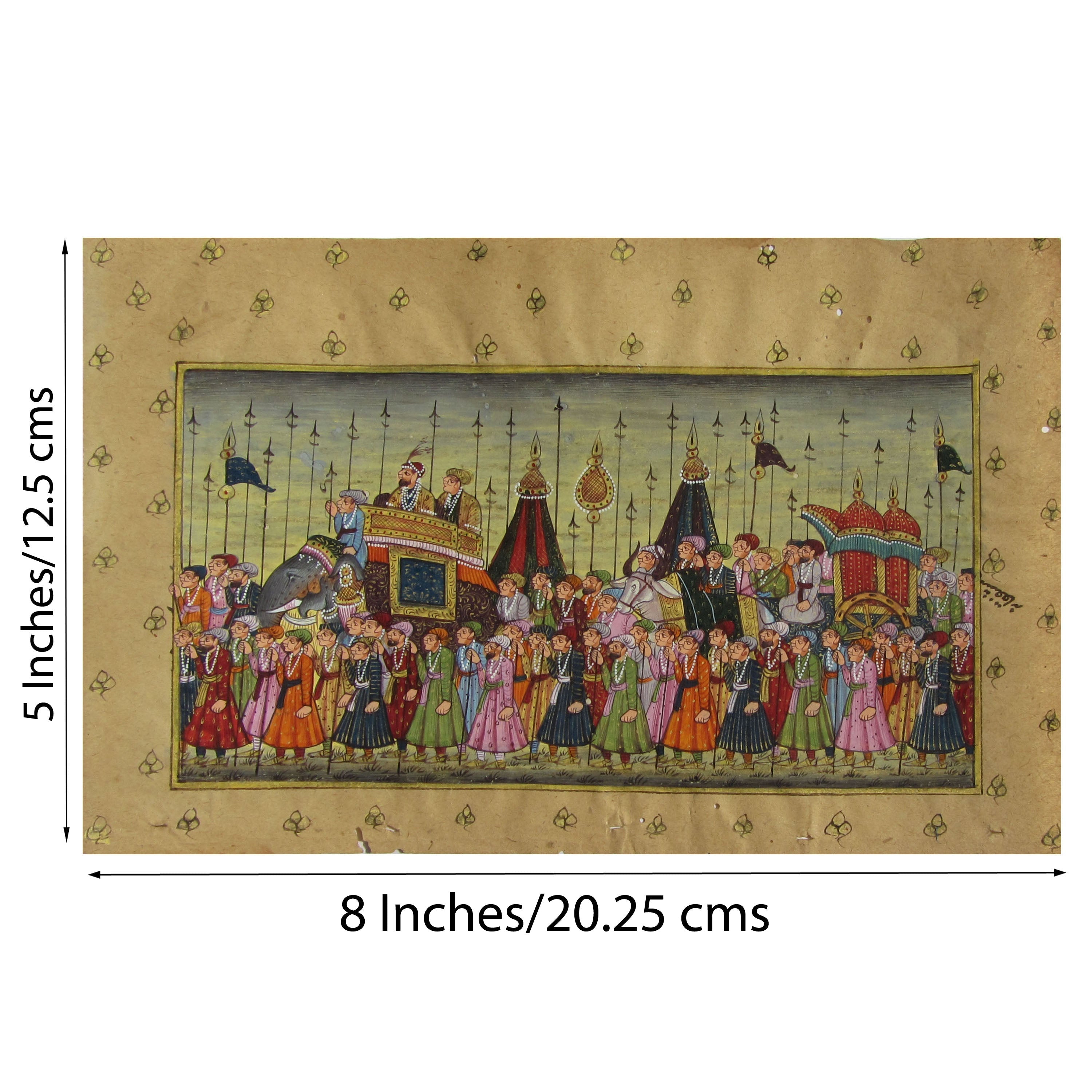 Royal March Original Art Paper Painting Kafalo
