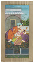 Magnificient Mughal Love Scene Original Art Paper Painting Kafalo