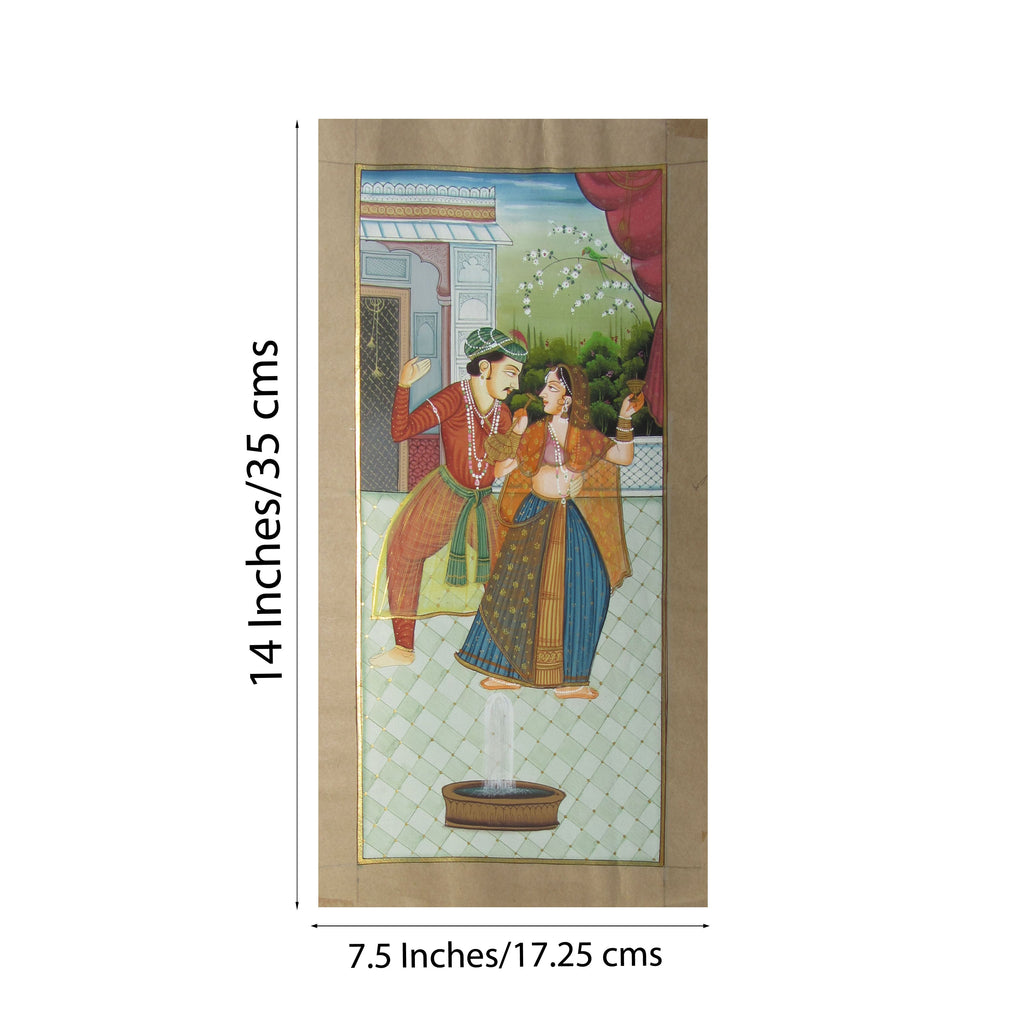 Melody Recreation Mughal Original Art Paper Painting Kafalo