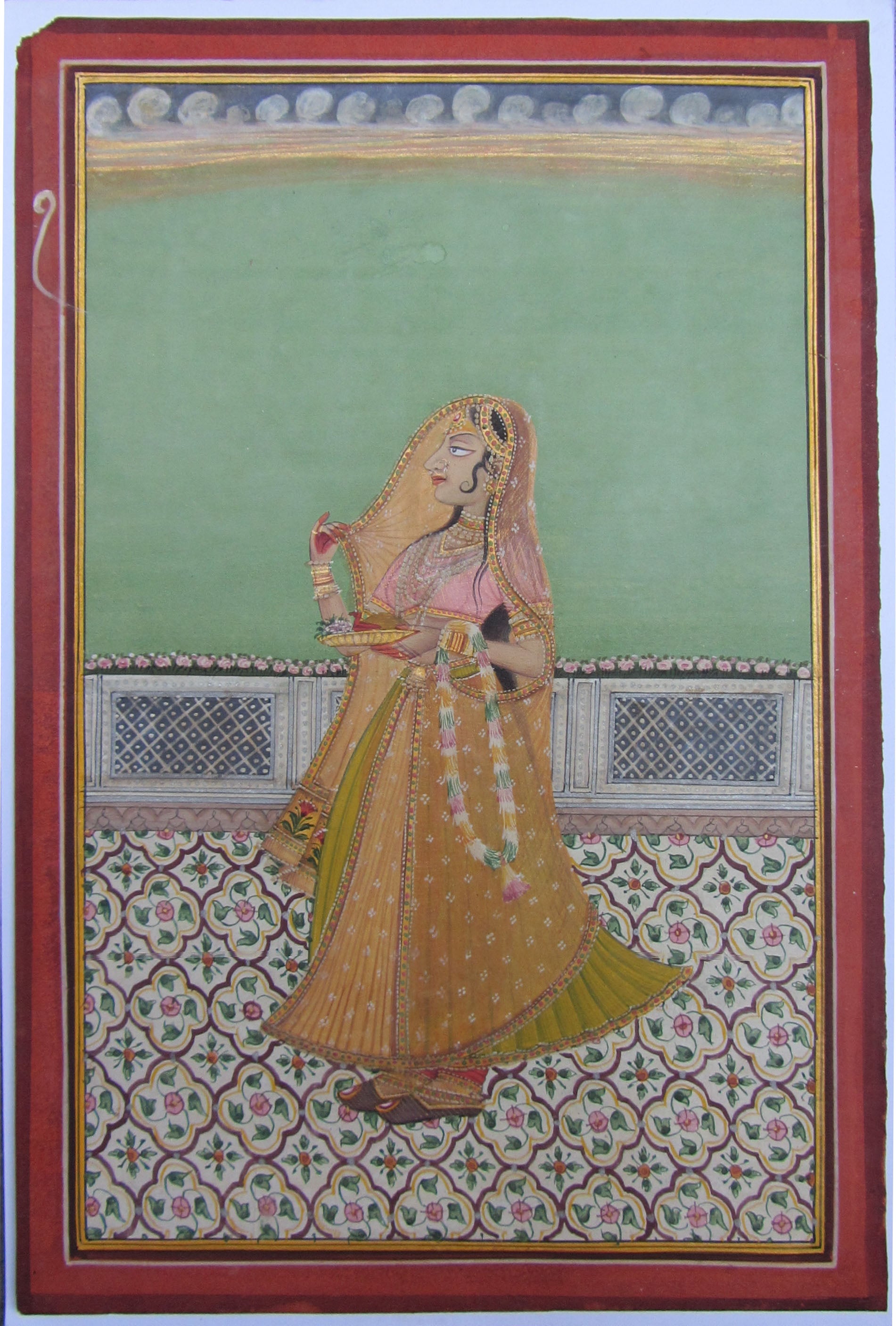 Ragini Original Art Paper Painting Kafalo