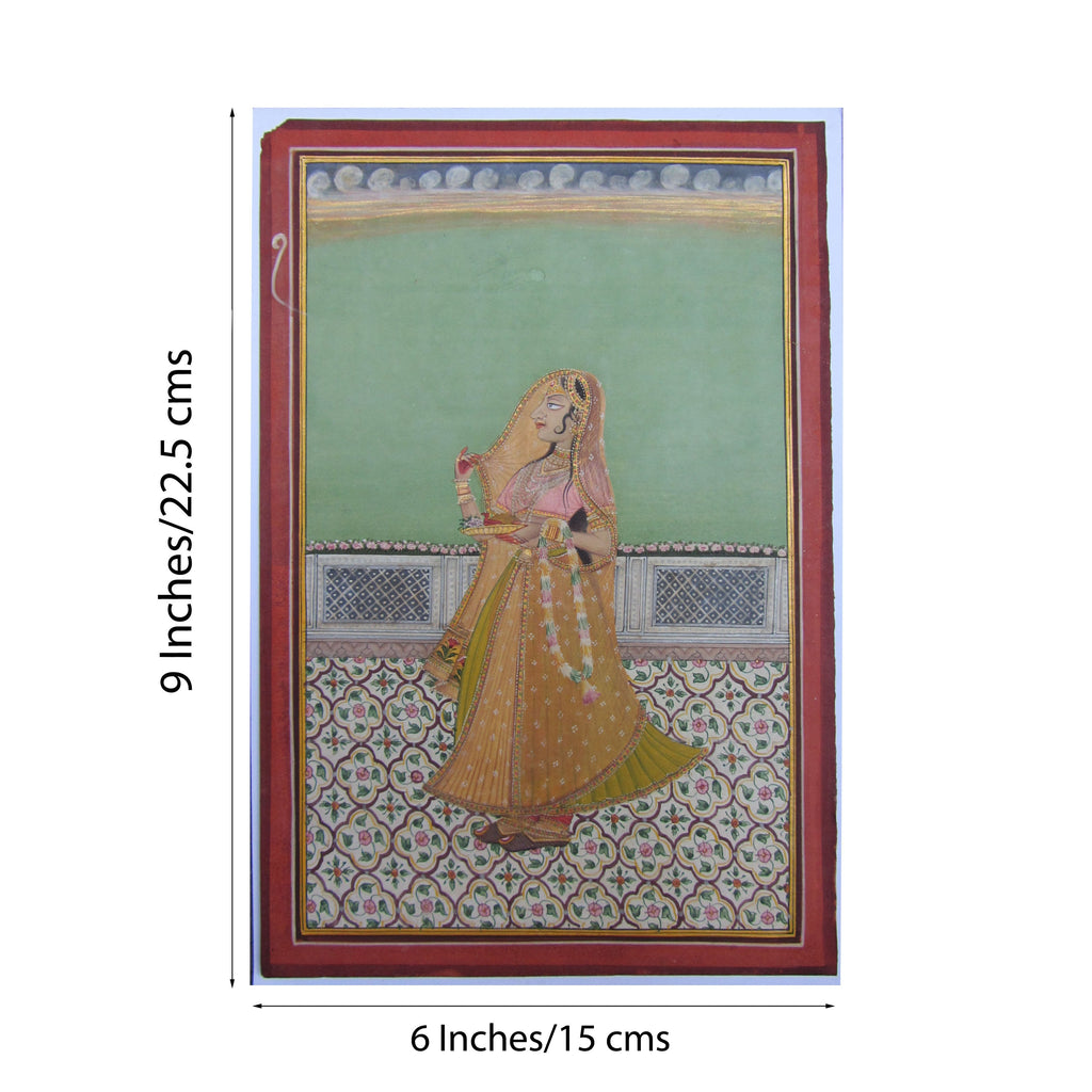 Ragini Original Art Paper Painting Kafalo