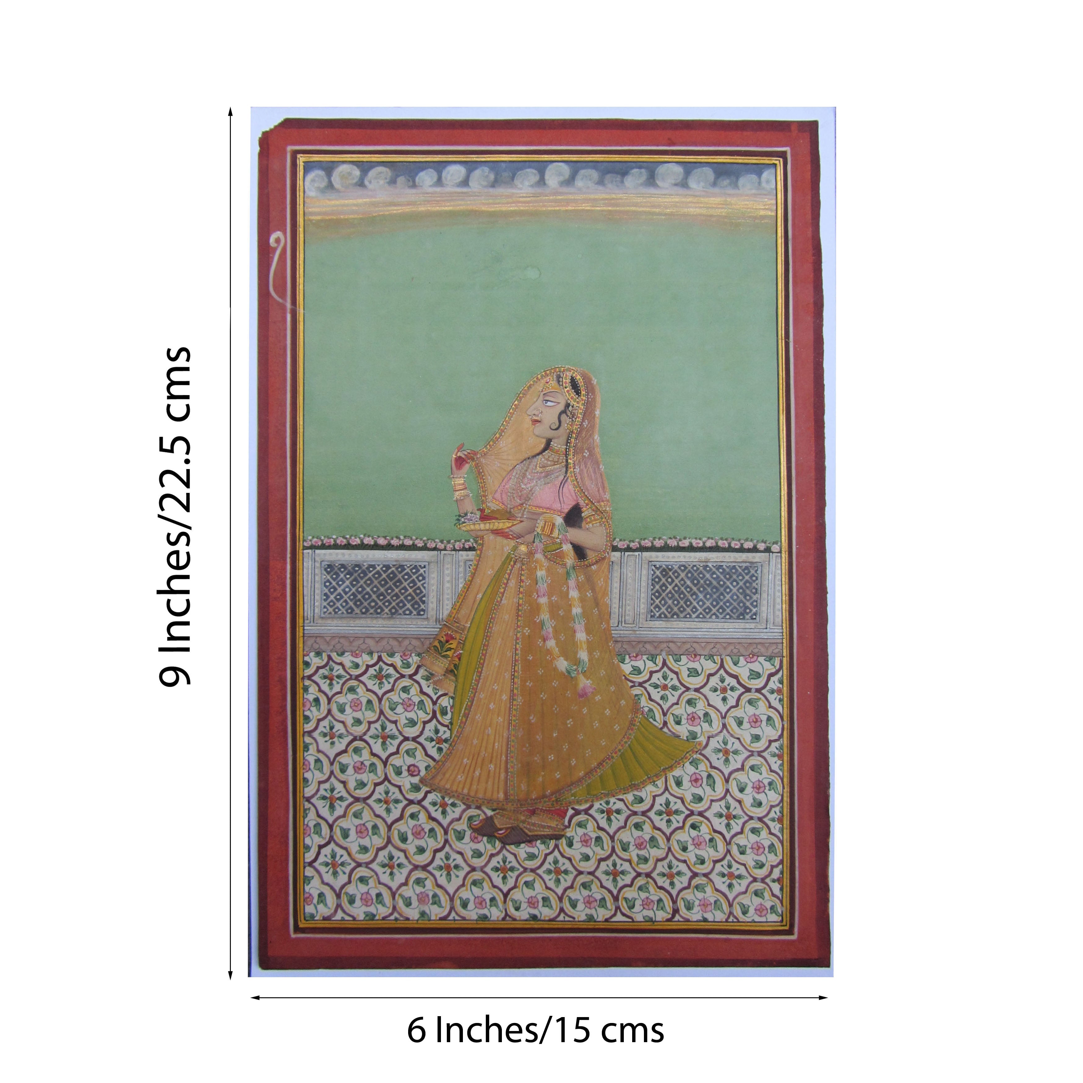 Ragini Original Art Paper Painting Kafalo