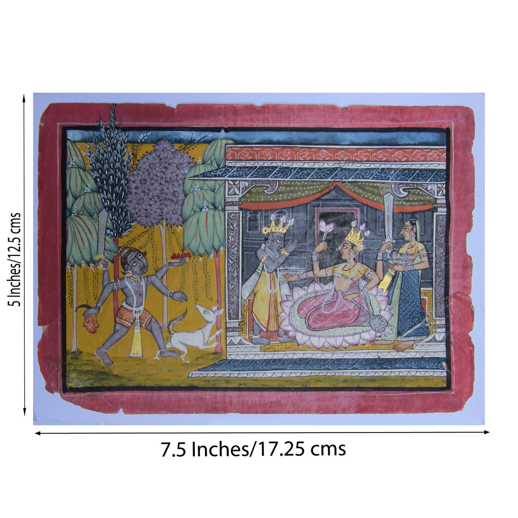 Rani at Court Original Art Paper Painting Kafalo