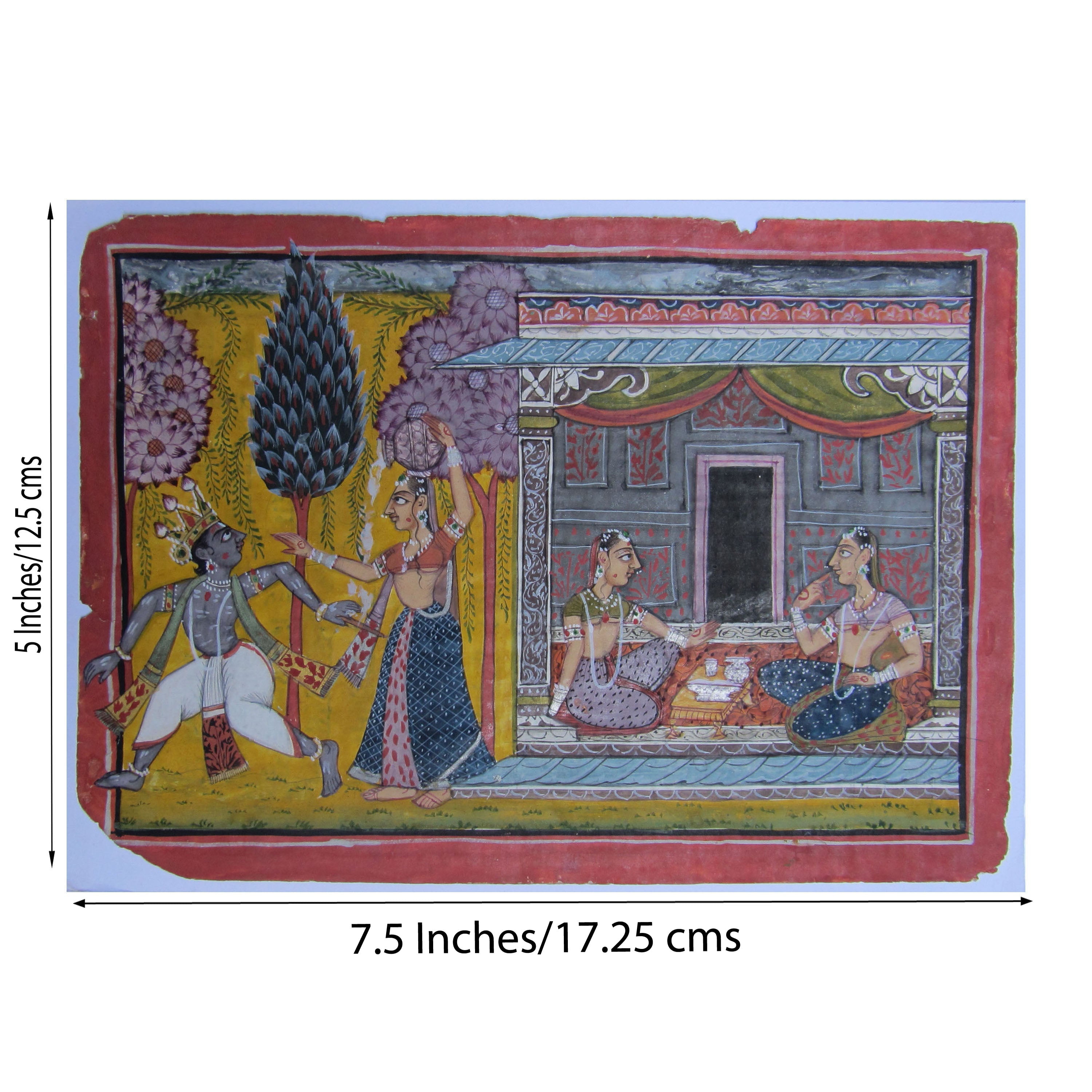 Mughal Moments Original Art Paper Painting Kafalo