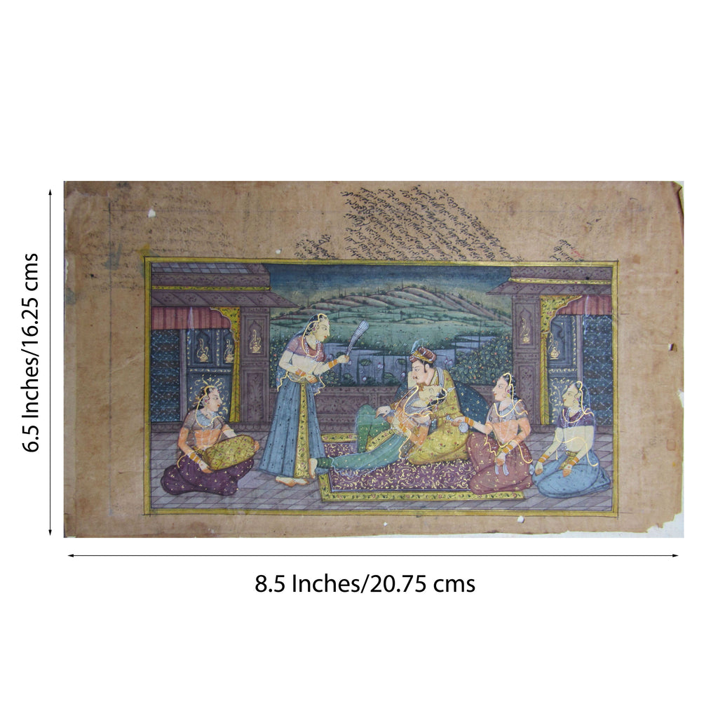 Royal Amusement Original Art Paper Painting Kafalo