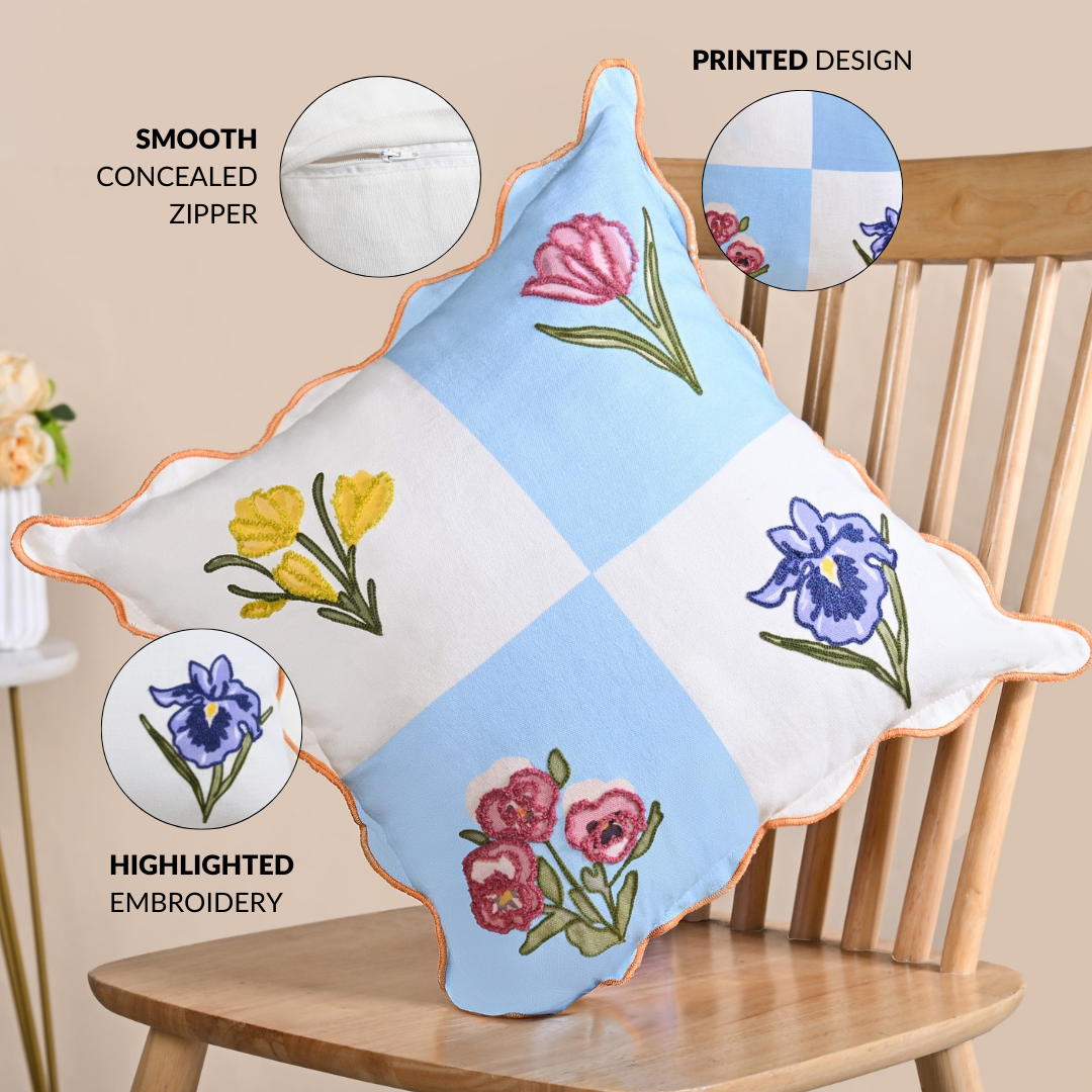 Bloom Era Springfield Cotton Cushion Cover 43x43cm Nestasia