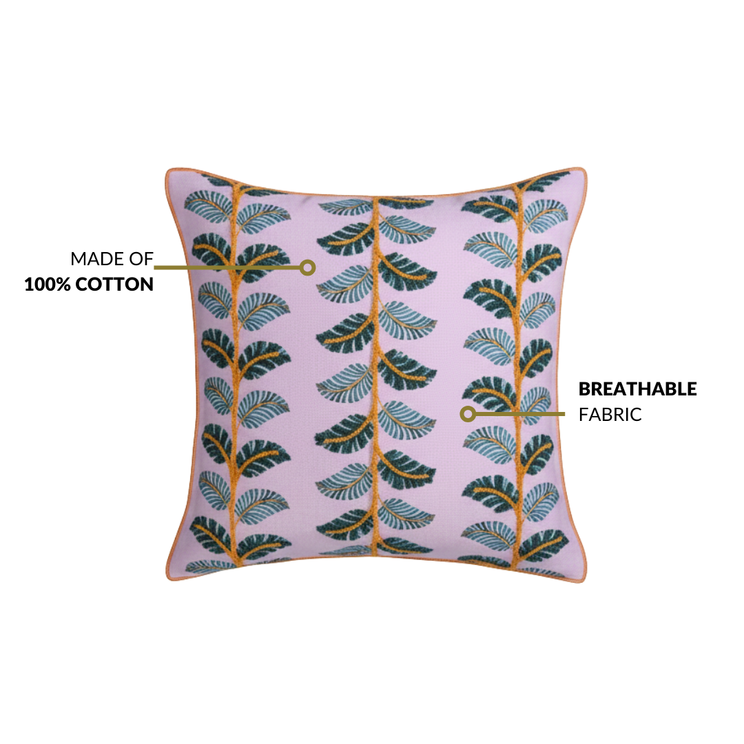 Bloom Era Ivy Cotton Cushion Cover 43x43cm Nestasia