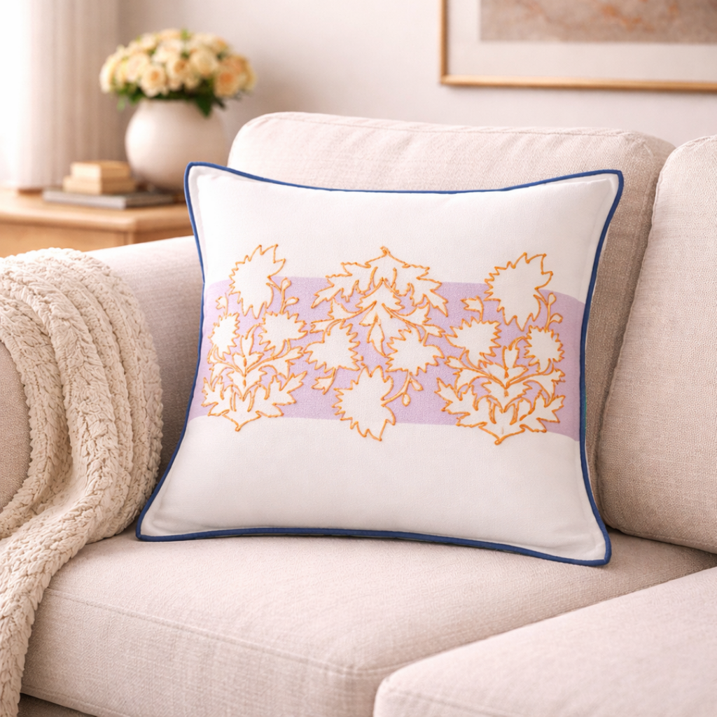 Bloom Era Meadow Cotton Cushion Cover 43x43cm Nestasia