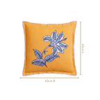 Bloom Era Petal Sketch Cotton Cushion Cover 43x43cm Nestasia