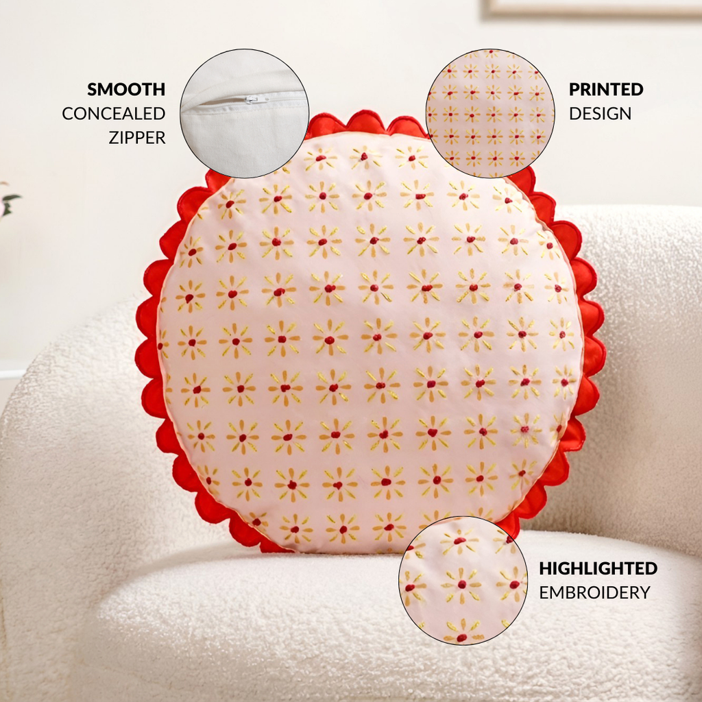 Bloom Era Gaillardia Cotton Cushion Cover 43cm Nestasia