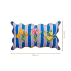 Bloom Era Striped Cotton Cushion Cover 50x30cm Nestasia