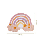 Rainbow Floor Mat For Kids 100x70cm Nestasia