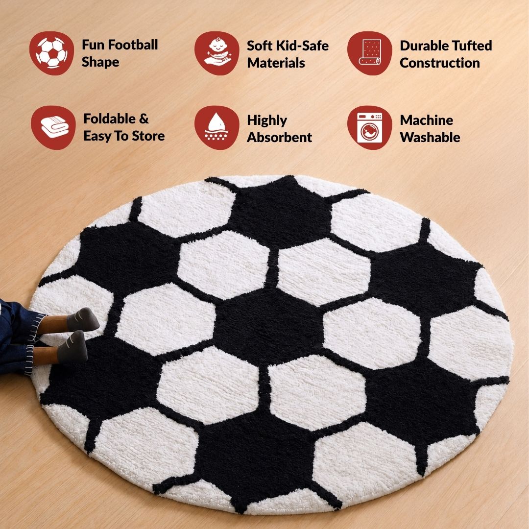 Football Rug 80cm Nestasia