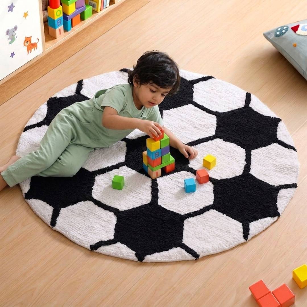 Football Rug 80cm Nestasia