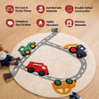 Street Cars Soft Cotton Kids Rug 100cm Nestasia