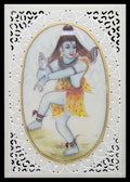 Natraja Lord Shiva Original Art Synthetic Plastic Sheet Painting Kafalo