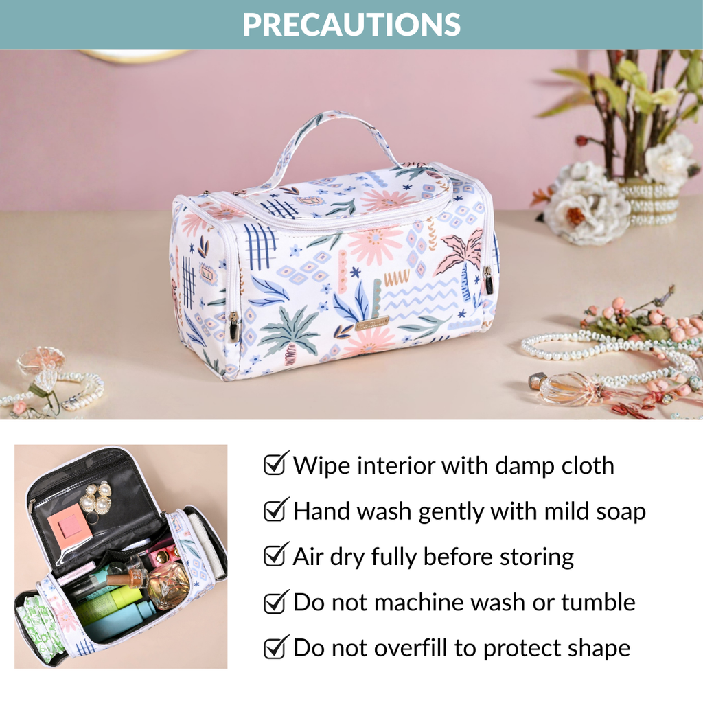 Floral Travel Organiser With Side Pockets Nestasia