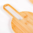 Paddle Shape Bamboo Platter Set Of 2 Nestasia