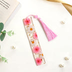 Wild Daisy Resin Bookmark With Pink Tassel Nestasia