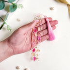 Garden Rose Resin Page Marker With Pink Tassel Nestasia