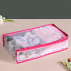 Pair Of Wardrobe Organisers With Zipper In Pink Nestasia