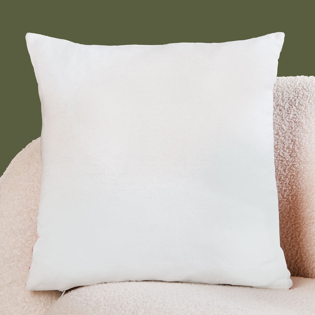Palm And Charm Embroidered Cotton Cushion Cover 40x40cm Nestasia
