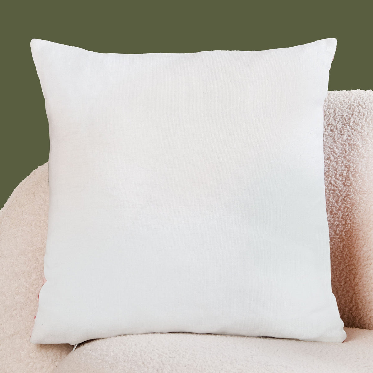 Palm And Charm Embroidered Cotton Cushion Cover 40x40cm Nestasia