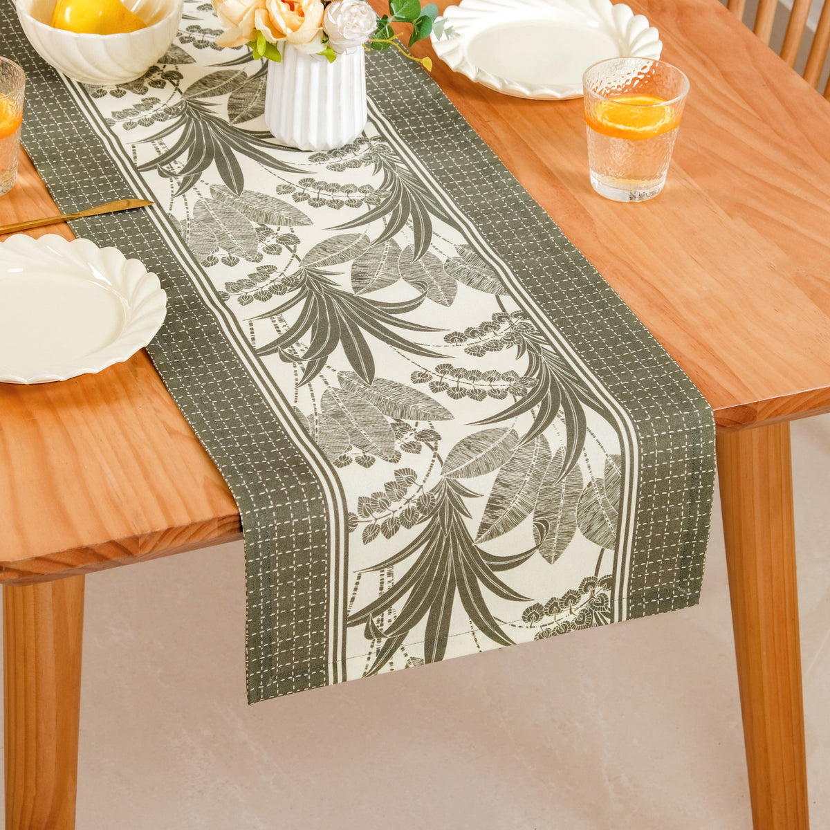 Palm Grove 6 Seater Runner 185x35cm Nestasia