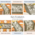 Palm Grove 6 Seater Runner 185x35cm Nestasia