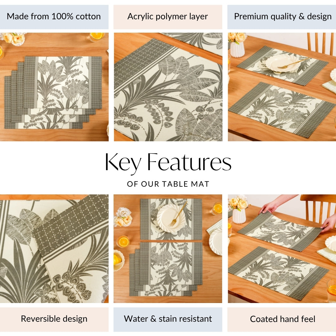 Palm Grove Placemat Set Of 4 Nestasia