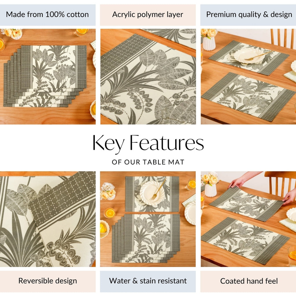 Palm Grove Placemat Set Of 6 Nestasia