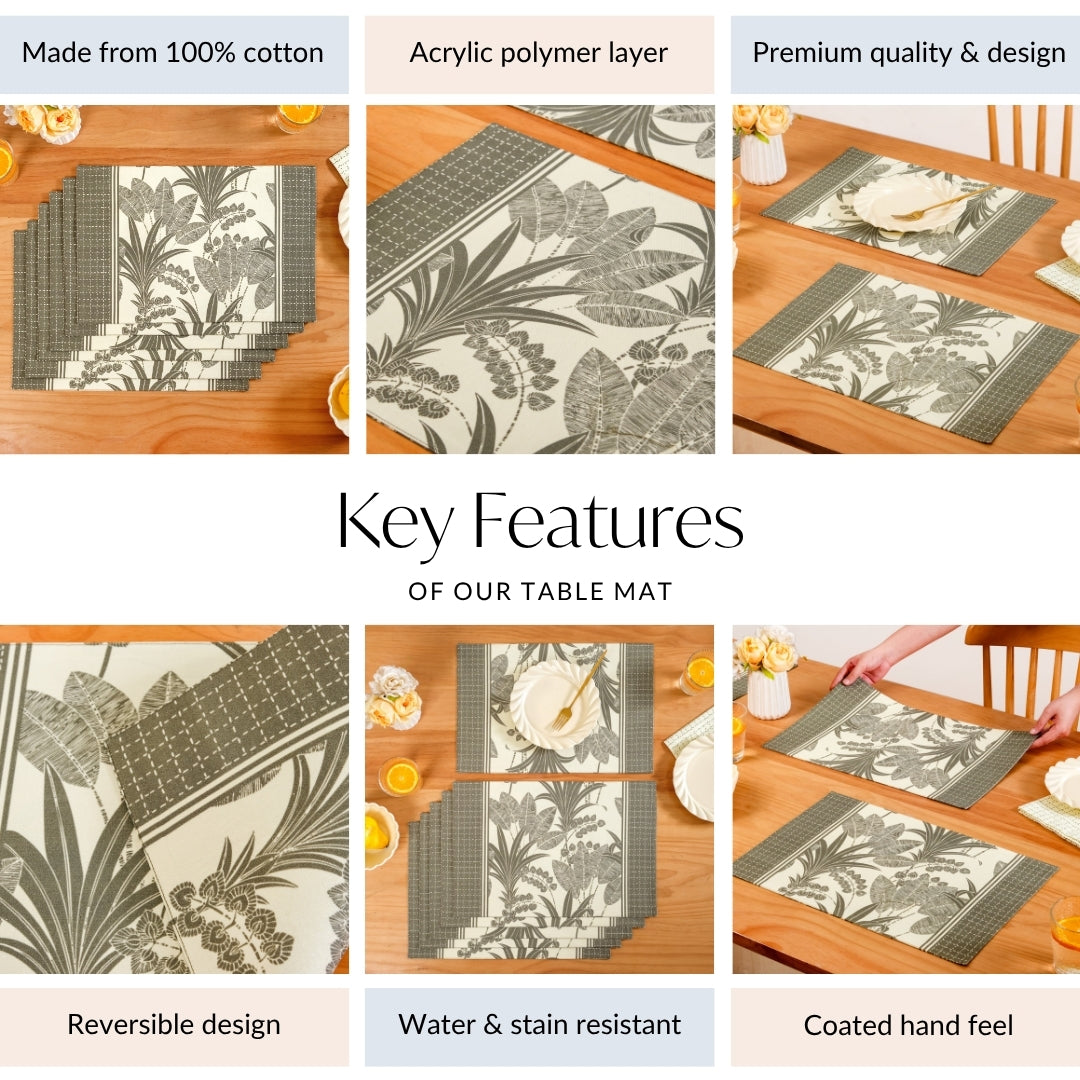 Palm Grove Placemat Set Of 6 Nestasia