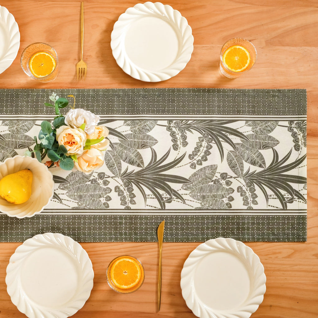 Palm Grove Water Resistant 8 Seater Runner 264x35cm Nestasia