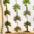 Palm Plantation Embroidered Cushion Cover 40x40cm Nestasia