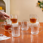Fluted Glassware Set Of Set Of 6 229ml Nestasia