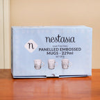 Fluted Glassware Set Of Set Of 6 229ml Nestasia