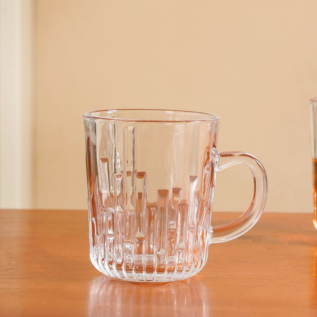 Fluted Glassware Set Of Set Of 6 229ml Nestasia