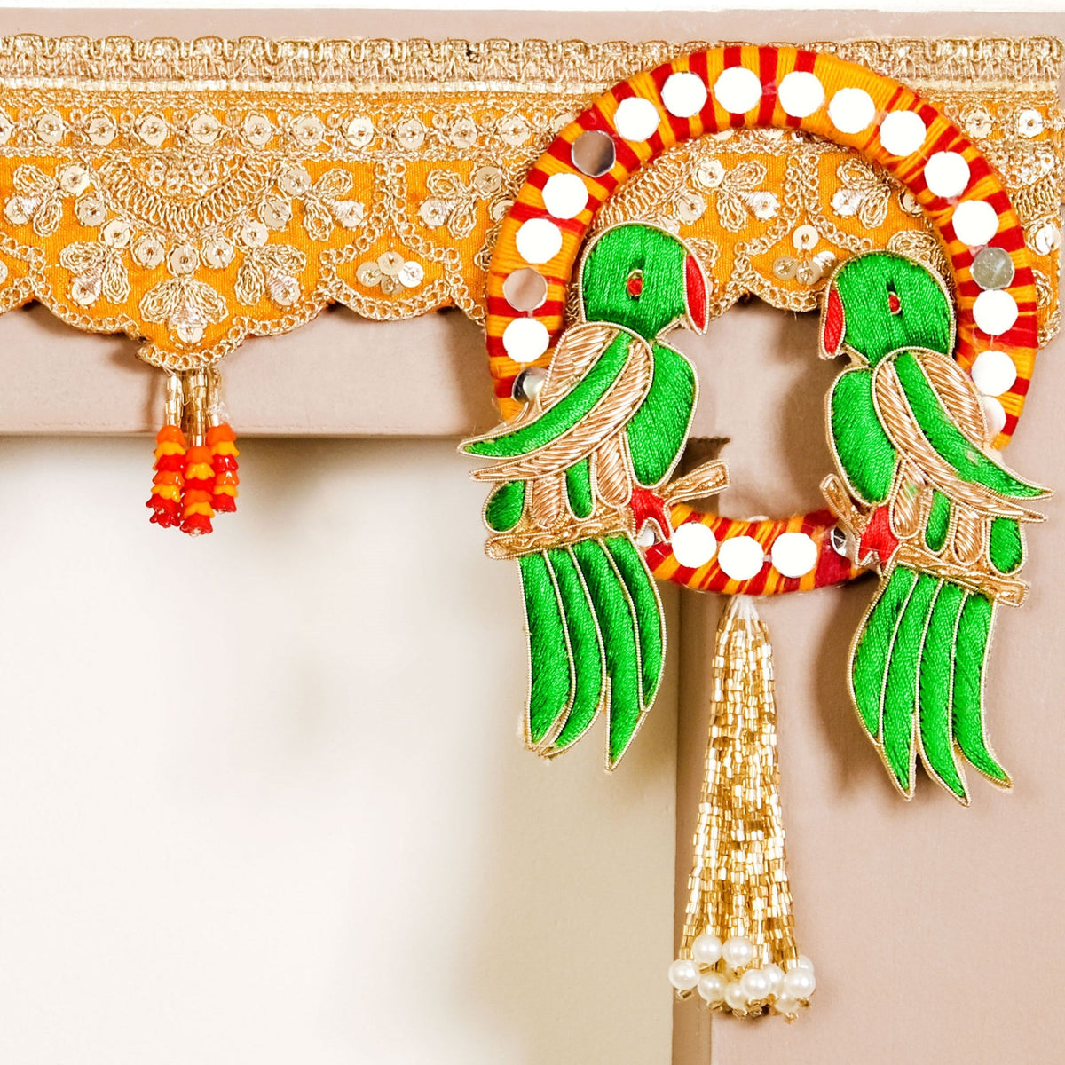Parrot Wall Hanging Banderwal For Gate Decoration Nestasia