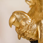 Elegant Macaw Showpiece Gold Nestasia