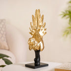 Elegant Macaw Showpiece Gold Nestasia