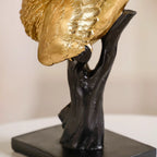 Elegant Macaw Showpiece Gold Nestasia