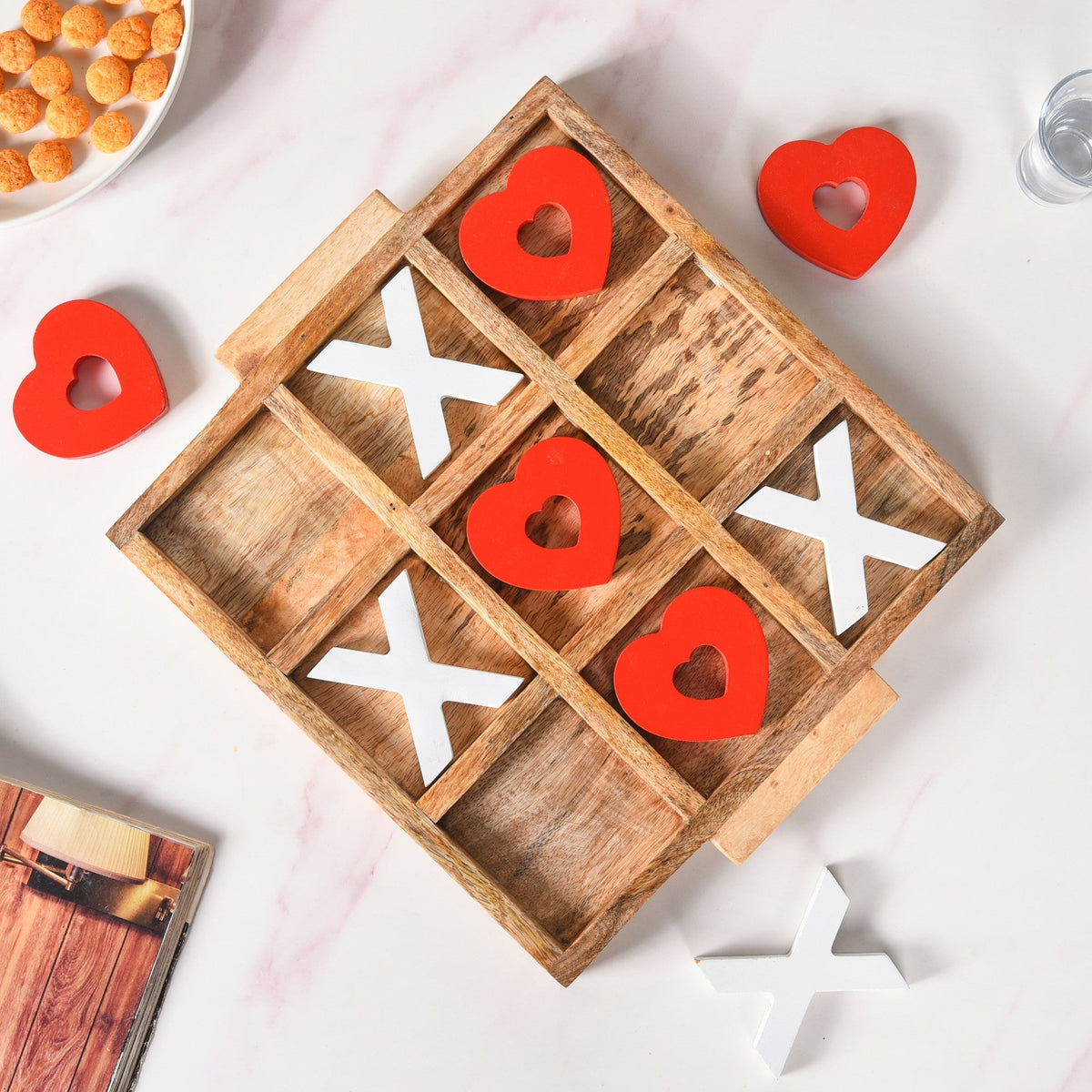 Hearts Tic Tac Toe Party Game Nestasia