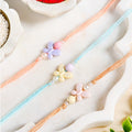 Pastel Butterfly Trio Rakhi Gift Set Nestasia