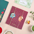 Vivid Paisley Duo Rakhi Gift Set Nestasia