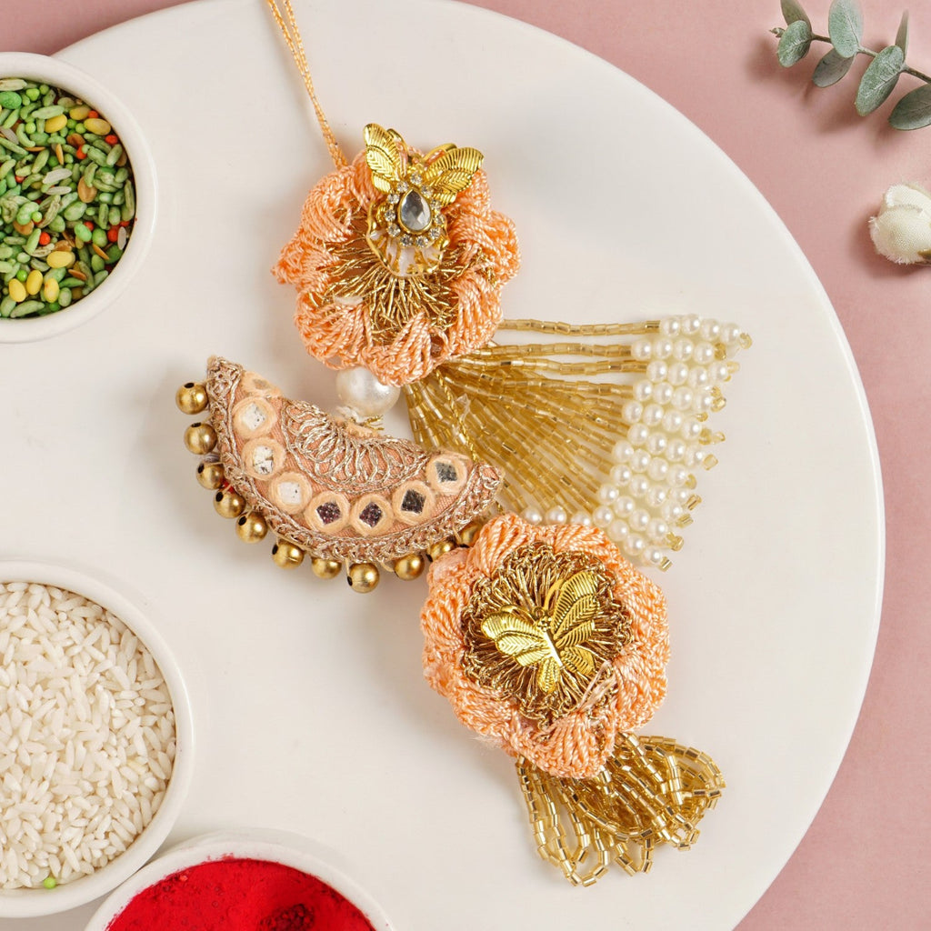 Peach Pearl Cascade Lumba Gift Set Nestasia