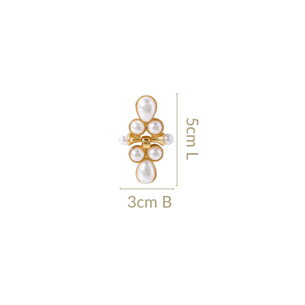 Pearl Cascade Dangle Earrings Nestasia