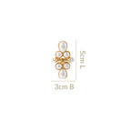 Pearl Cascade Dangle Earrings Nestasia