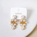 Pearl Cascade Dangle Earrings Nestasia